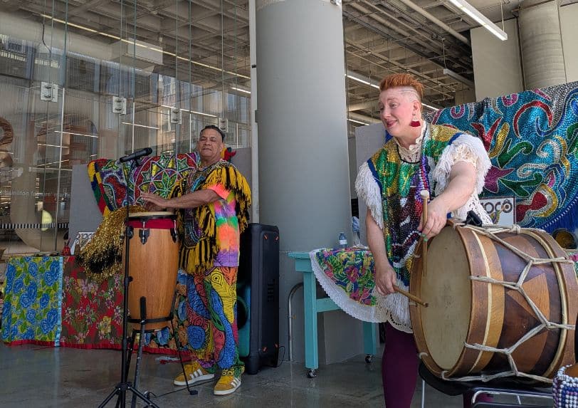 Rukhsana Khan at Arts Break at Brick Works in the Children's Garden